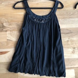 Beautiful black beaded top